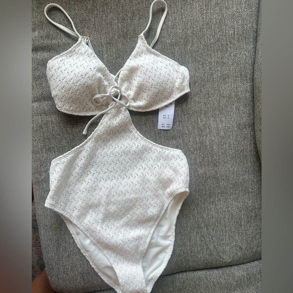 White One-Piece Swimsuit